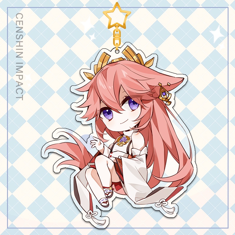 Genshin Impact genshinimpact 原神 ウェンティ 楓原万葉 八重神子 胡桃 hutao フータオ クレー アクリルキーホルダー