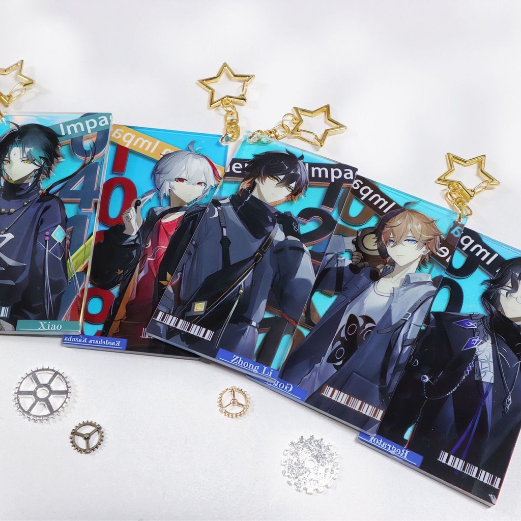 Genshin Impact genshinimpact 原神 魈 タルタリヤ 楓原万葉 鍾離 パンタローネ アクリルキーホルダー