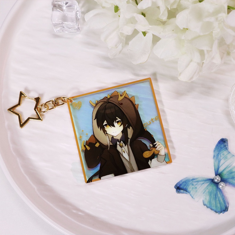 Genshin Impact 原神 鍾離 楓原万葉 魈 ディルック 神里綾華 エウルア 雷電将軍 八重神子 夜蘭 タルタリヤ アクリルキーホルダー