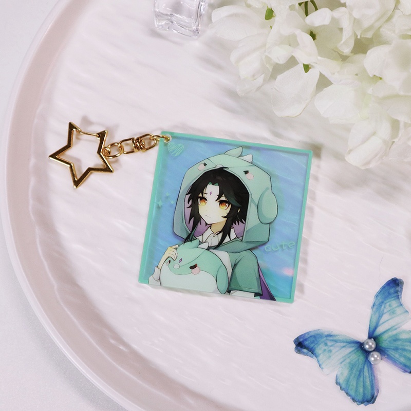 Genshin Impact 原神 鍾離 楓原万葉 魈 ディルック 神里綾華 エウルア 雷電将軍 八重神子 夜蘭 タルタリヤ アクリルキーホルダー