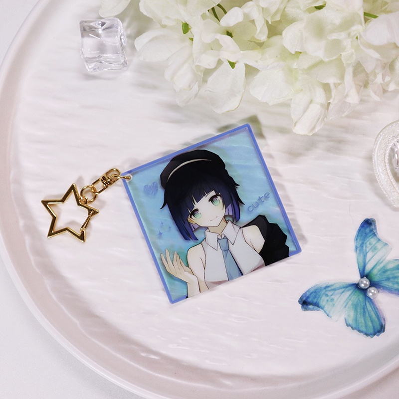 Genshin Impact 原神 鍾離 楓原万葉 魈 ディルック 神里綾華 エウルア 雷電将軍 八重神子 夜蘭 タルタリヤ アクリルキーホルダー