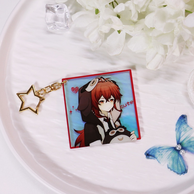 Genshin Impact 原神 鍾離 楓原万葉 魈 ディルック 神里綾華 エウルア 雷電将軍 八重神子 夜蘭 タルタリヤ アクリルキーホルダー