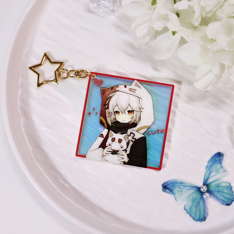 Genshin Impact 原神 鍾離 楓原万葉 魈 ディルック 神里綾華 エウルア 雷電将軍 八重神子 夜蘭 タルタリヤ アクリルキーホルダー