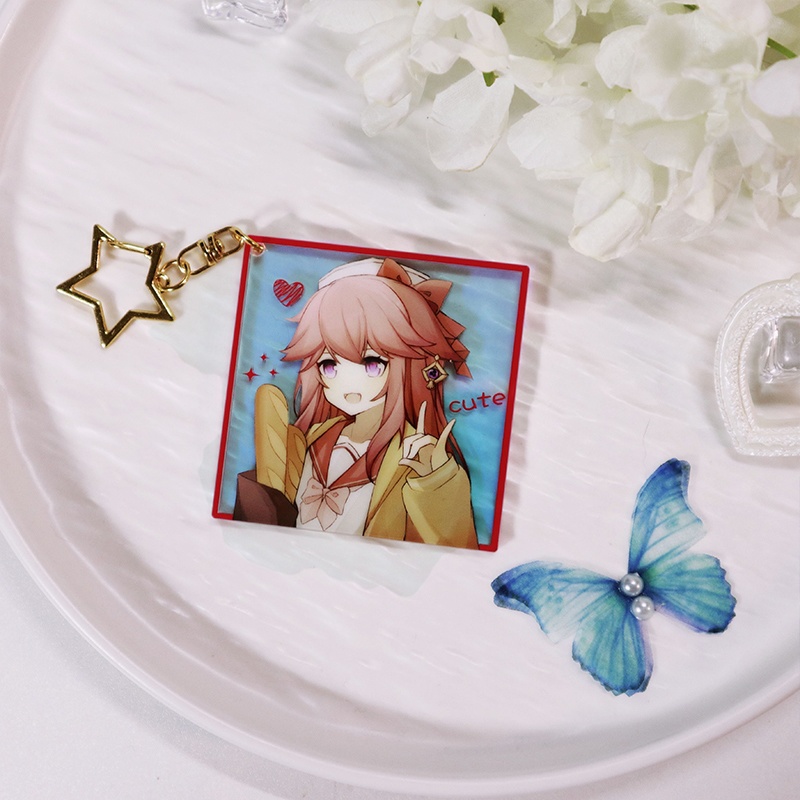 Genshin Impact 原神 鍾離 楓原万葉 魈 ディルック 神里綾華 エウルア 雷電将軍 八重神子 夜蘭 タルタリヤ アクリルキーホルダー