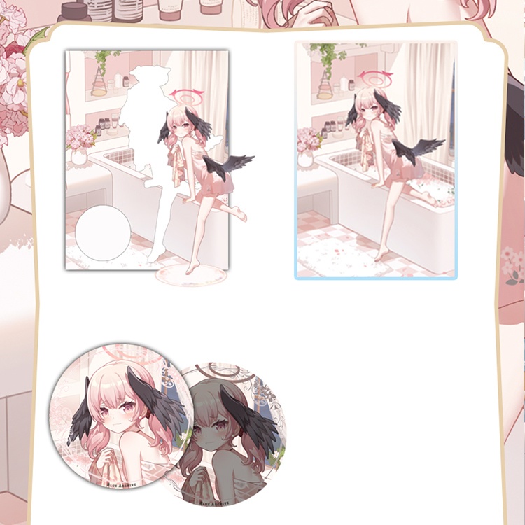 ブルーアーカイブ Blue Archive 空崎ヒナ 聖園ミカ 下江コハル 小鳥遊ホシノ アクリルスタンド 缶バッジ 色紙