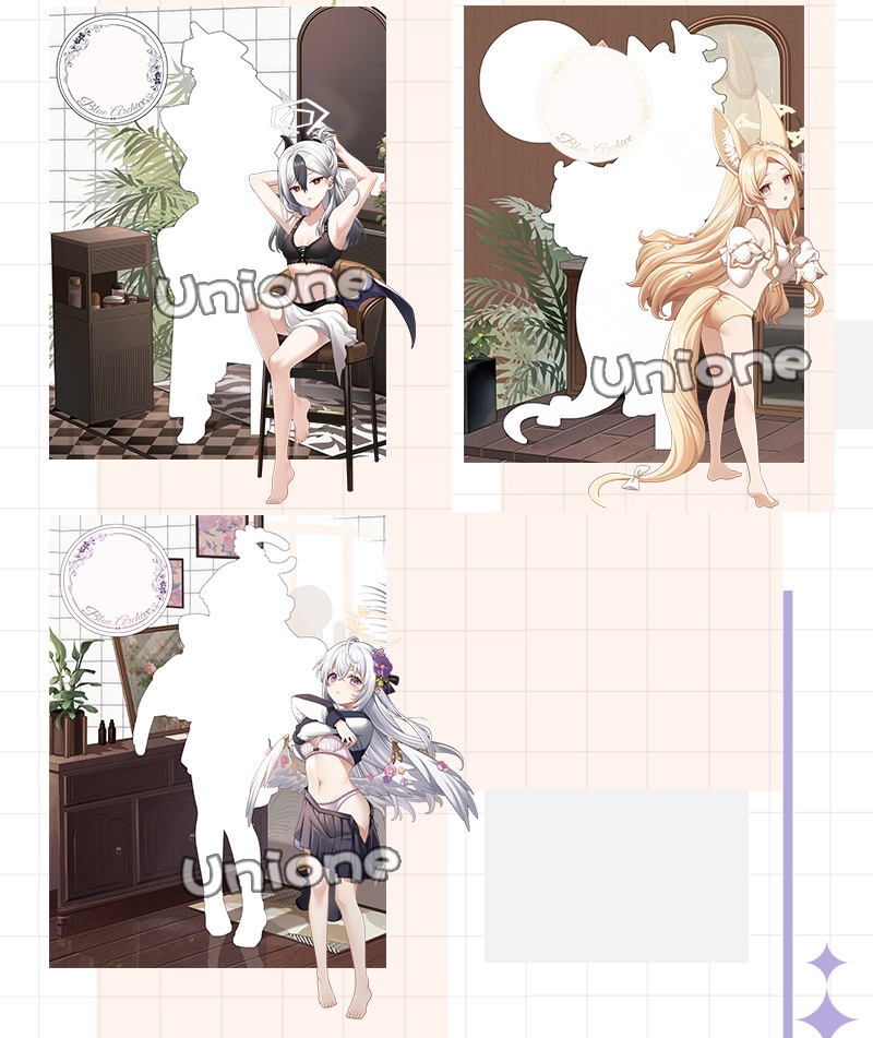 bluearchive ブルーアーカイブ Blue Archive 鬼方カヨコ 白洲アズサ 百合園セイア アクリルスタンド 缶バッジ 色紙