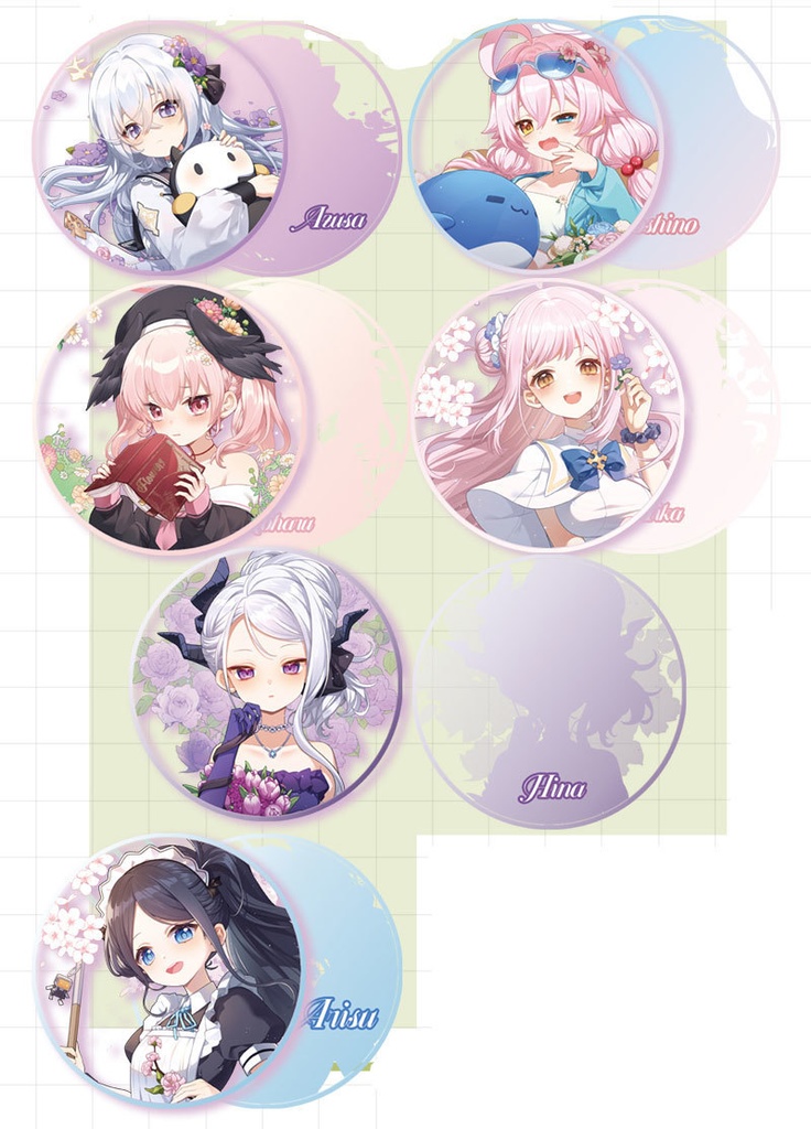 bluearchive ブルーアーカイブ Blue Archive 白洲アズサ 空崎ヒナ 小鳥遊ホシノ 聖園ミカ 下江コハル 天童アリス アクリルコースター