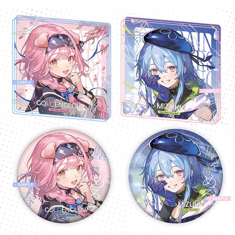 Arknights アークナイツ 明日方舟 ミヅキ ゴールデングロー アクリルブロック 缶バッジ 色紙