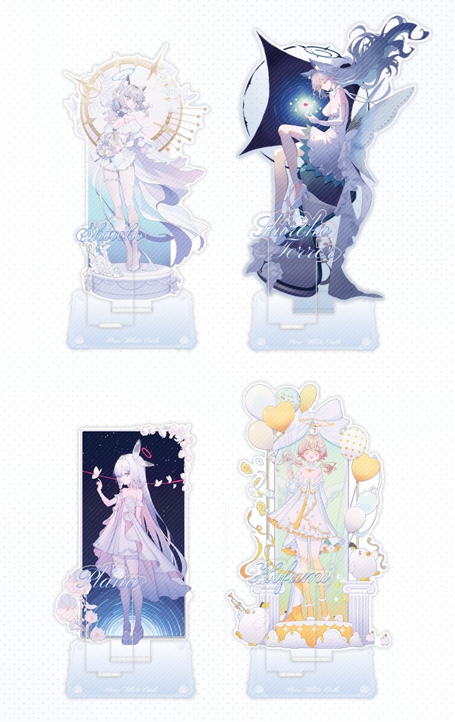 bluearchive ブルーアーカイブ Blue Archive プラナ 阿慈谷ヒフミ 砂狼シロコ 砂狼クロコ アクリルスタンド