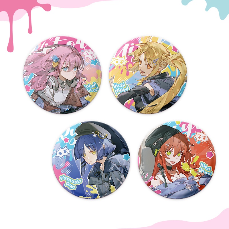 ぼっち・ざ・ろっく! 山田リョウ 伊地知虹夏 後藤ひとり 喜多郁代 アクリルスタンド 缶バッジ