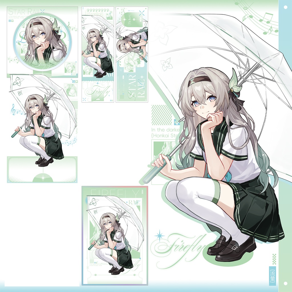 崩坏星穹铁道 崩壊:スターレイル 崩壊スターレイル スターレイル ホタル アクリルスタンド 缶バッジ 色紙 ブックマーク