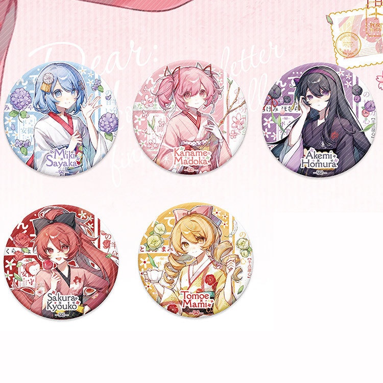 魔法少女まどか☆マギカ 佐倉杏子 鹿目まどか 美樹さやか 巴マミ 暁美ほむら アクリルキーホルダー 缶バッジ