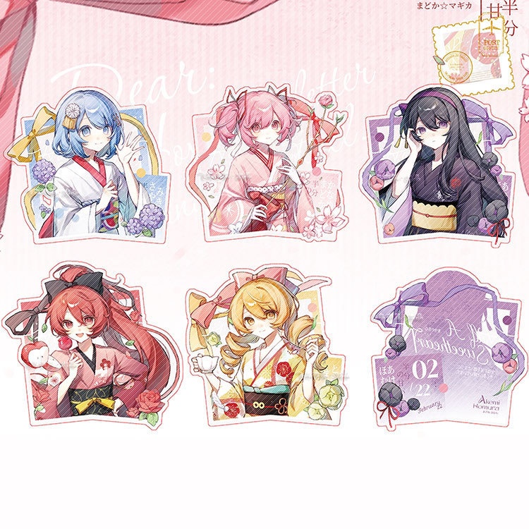 魔法少女まどか☆マギカ 佐倉杏子 鹿目まどか 美樹さやか 巴マミ 暁美ほむら アクリルキーホルダー 缶バッジ