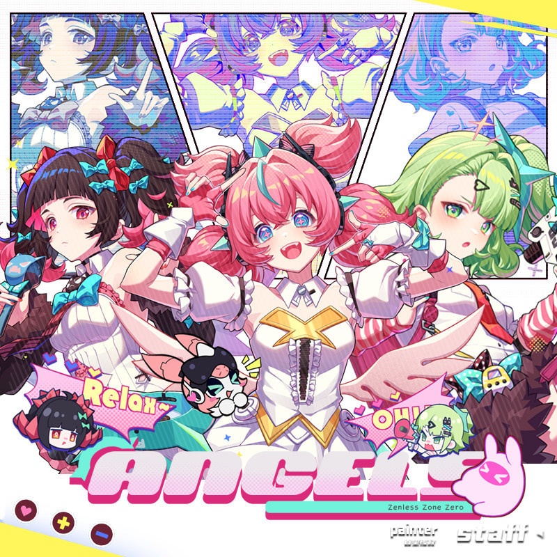 ゼンゼロ 妄想エンジェル 千夏 アリア 南宮羽 アクリルスタンド 缶バッジ 色紙