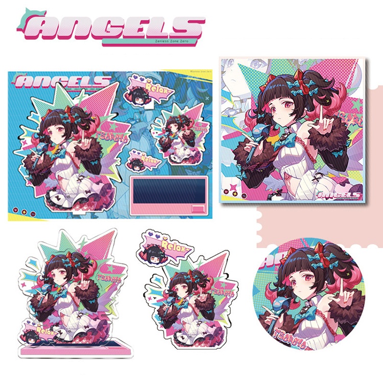 ゼンゼロ 妄想エンジェル 千夏 アリア 南宮羽 アクリルスタンド 缶バッジ 色紙