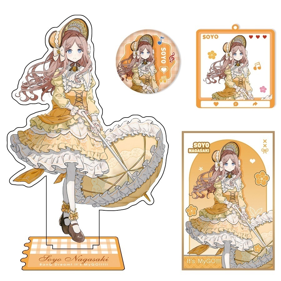 BanG Dream! バンドリ! バンドリ 千早愛音 長崎そよ アクリルスタンド アクリルキーホルダー 色紙 缶バッジ