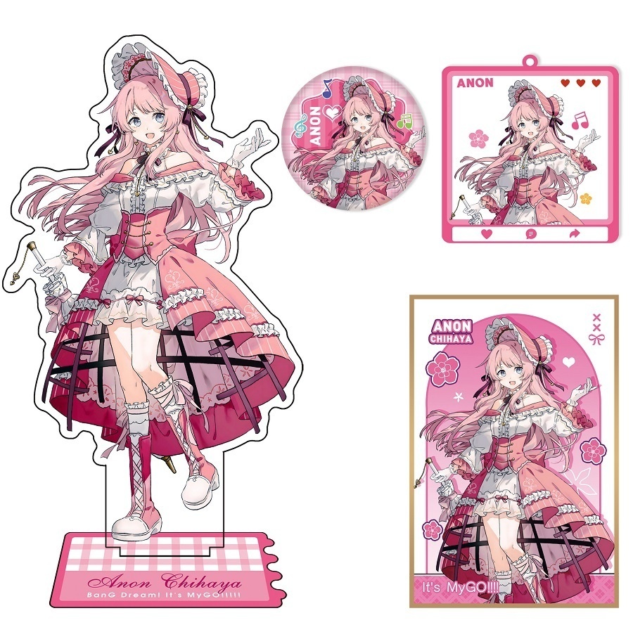 BanG Dream! バンドリ! バンドリ 千早愛音 長崎そよ アクリルスタンド アクリルキーホルダー 色紙 缶バッジ