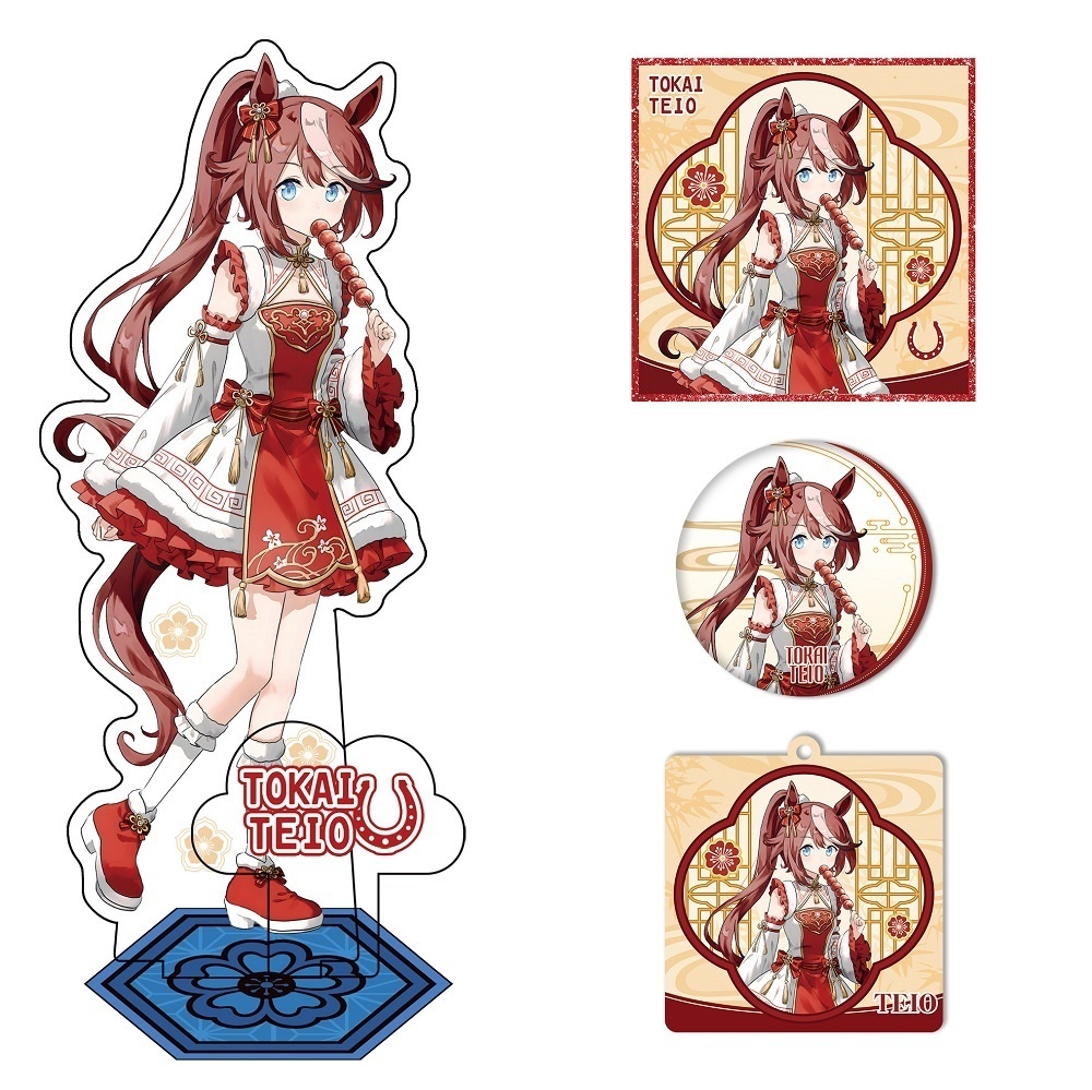ウマ娘 トウカイテイオー アクリルスタンド アクリルキーホルダー 色紙 缶バッジ