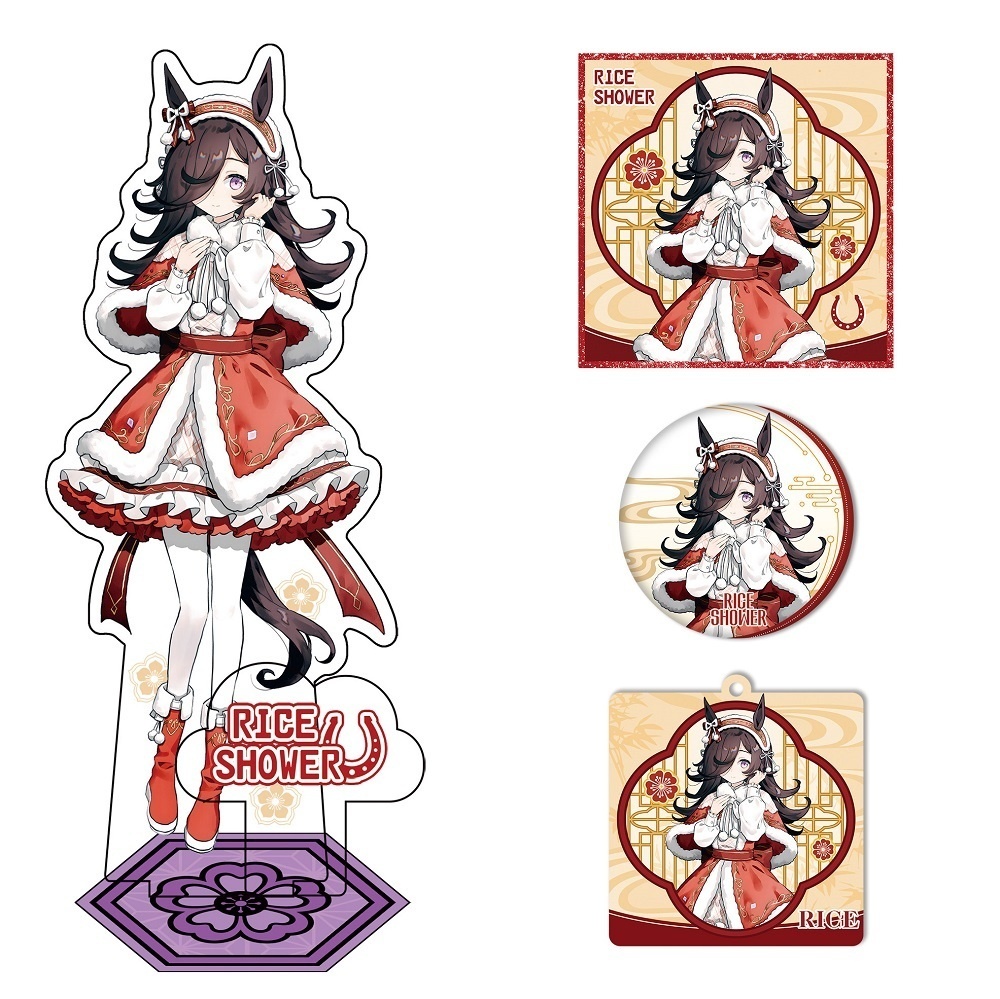 ウマ娘 ライスシャワー アクリルスタンド アクリルキーホルダー 色紙 缶バッジ