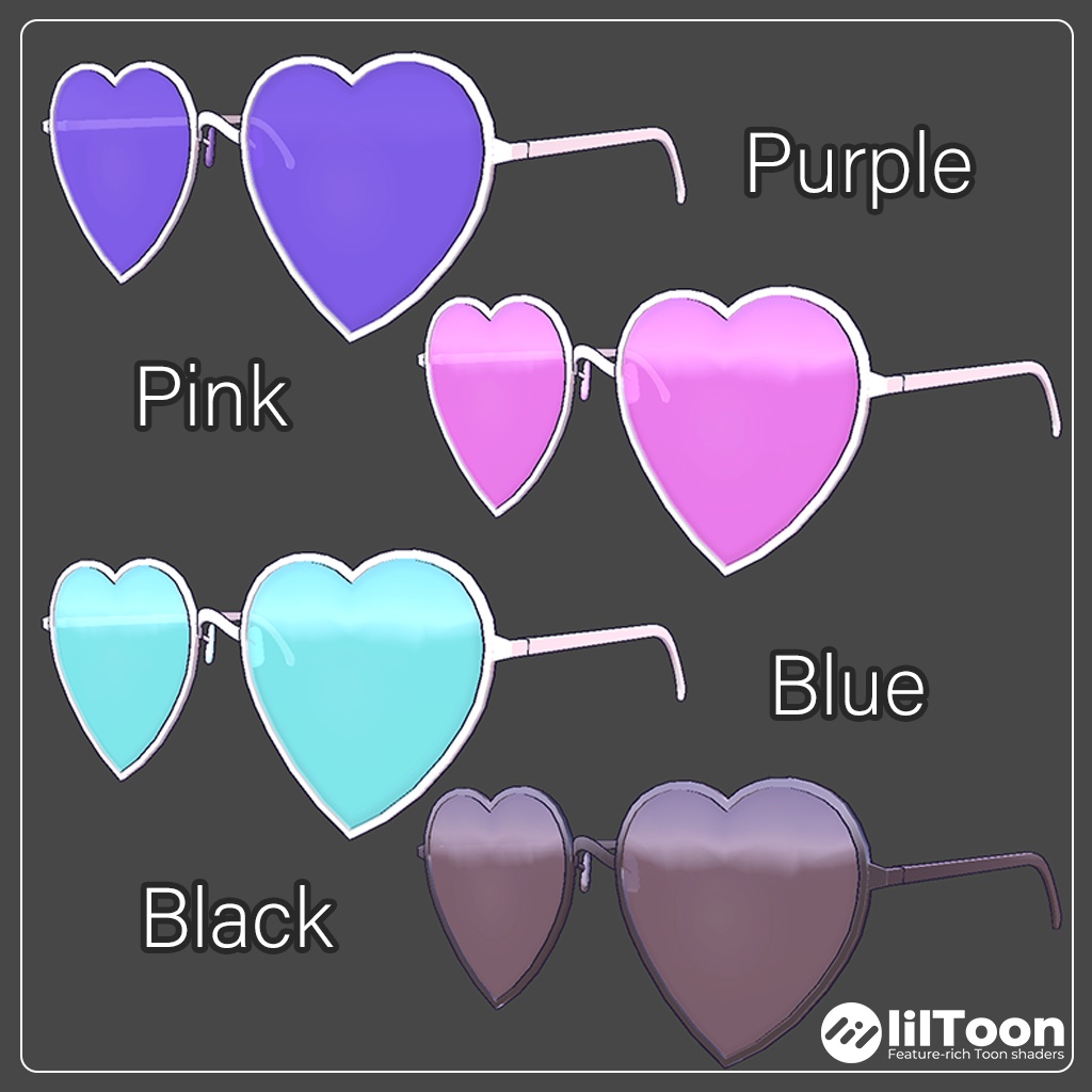 【無料】HeartGlass【VRChat想定】