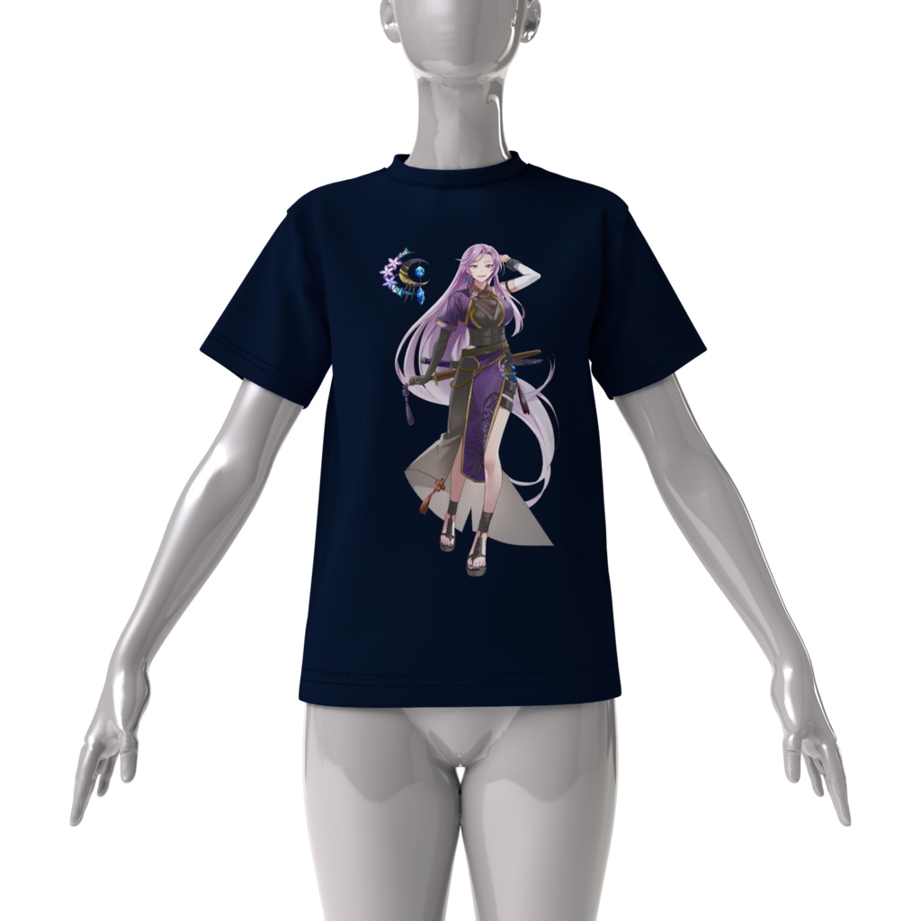 ちゃもTシャツ 紺