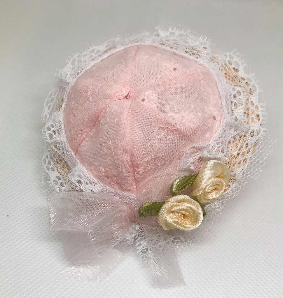 フリル麦わら帽子