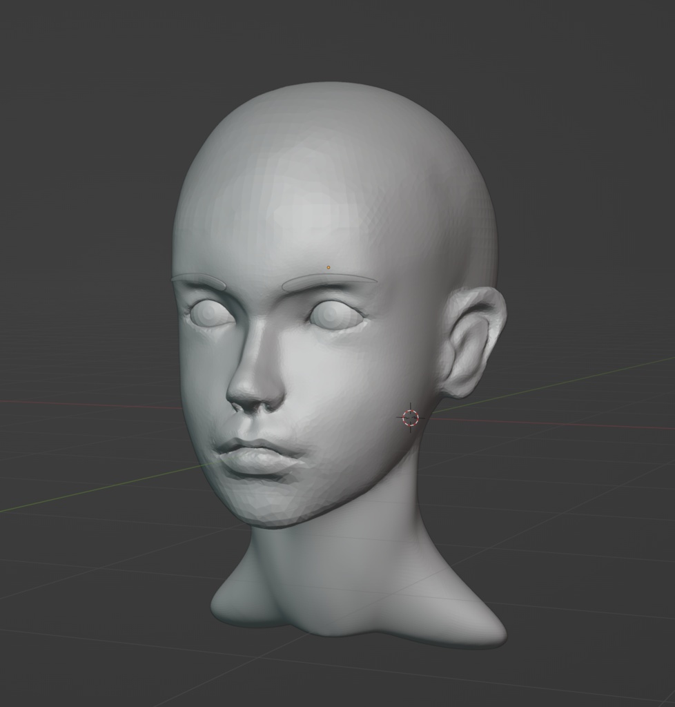 3D blender スカルプトモデル　001