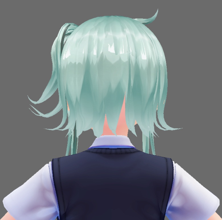 ミディアムなサイドテール