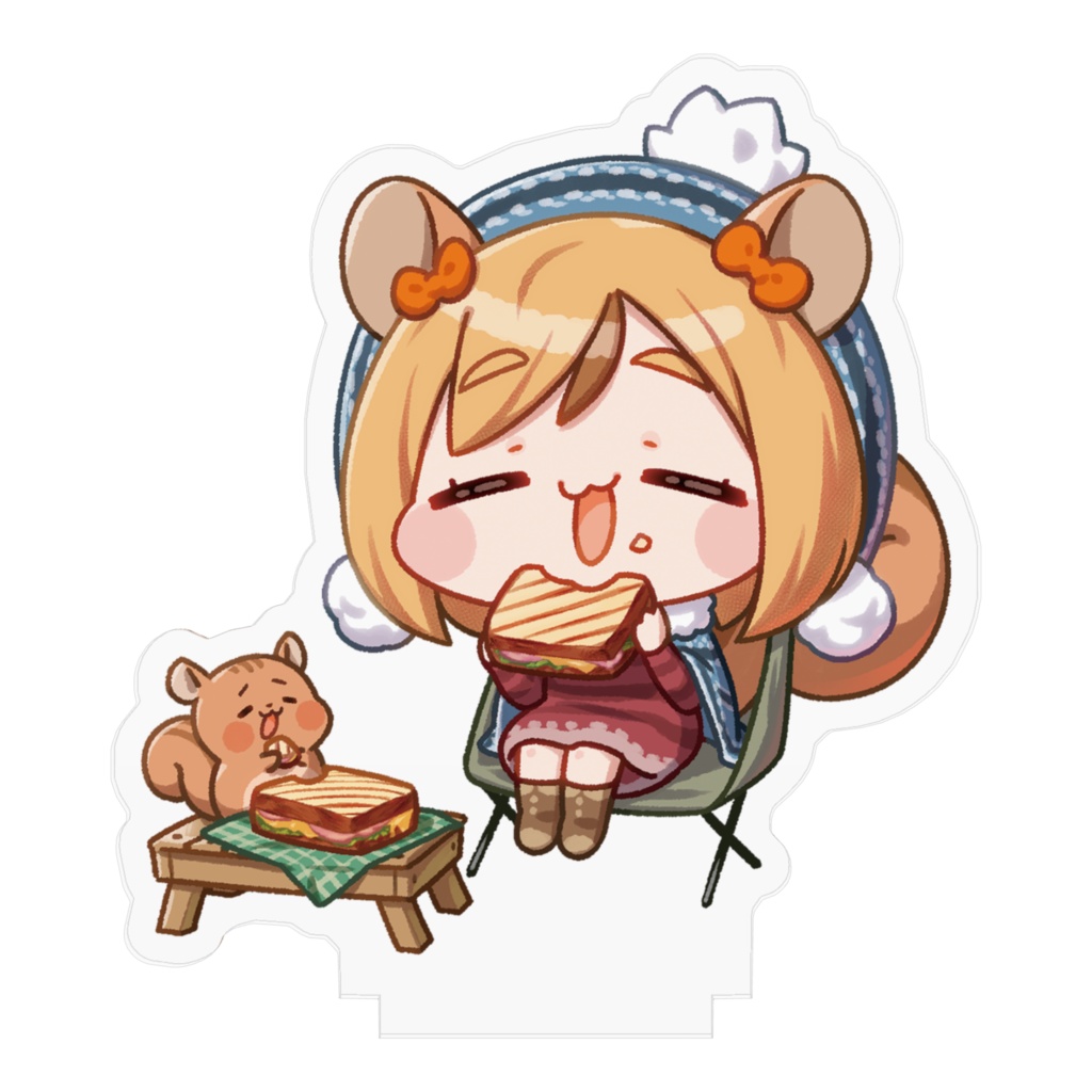 こまちとおでかけ　ほおばリスver.