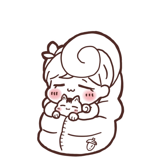 【誕生日記念】しあわせ寝袋リス 3点セット