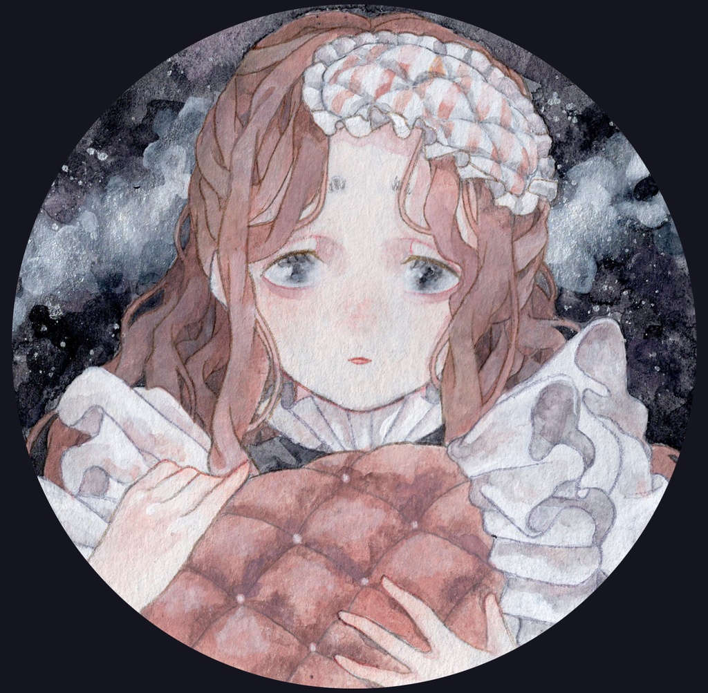 原画 「怖くないよ。ゆっくりおやすみ」