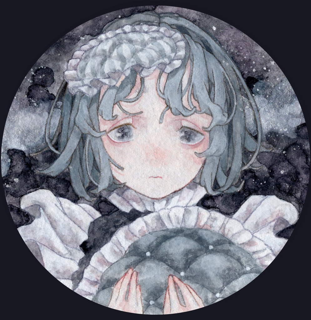 原画 「怖くないよ。ゆっくりおやすみ」