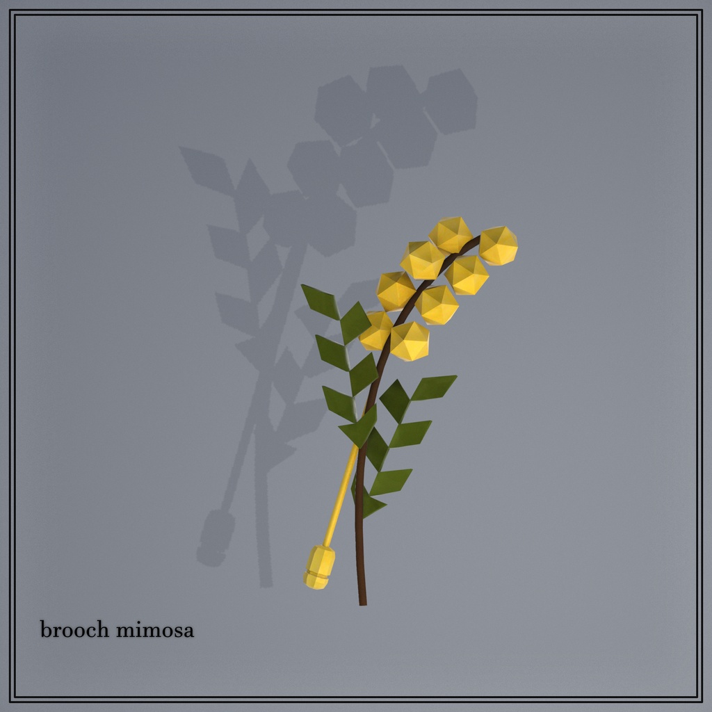brooch mimosa