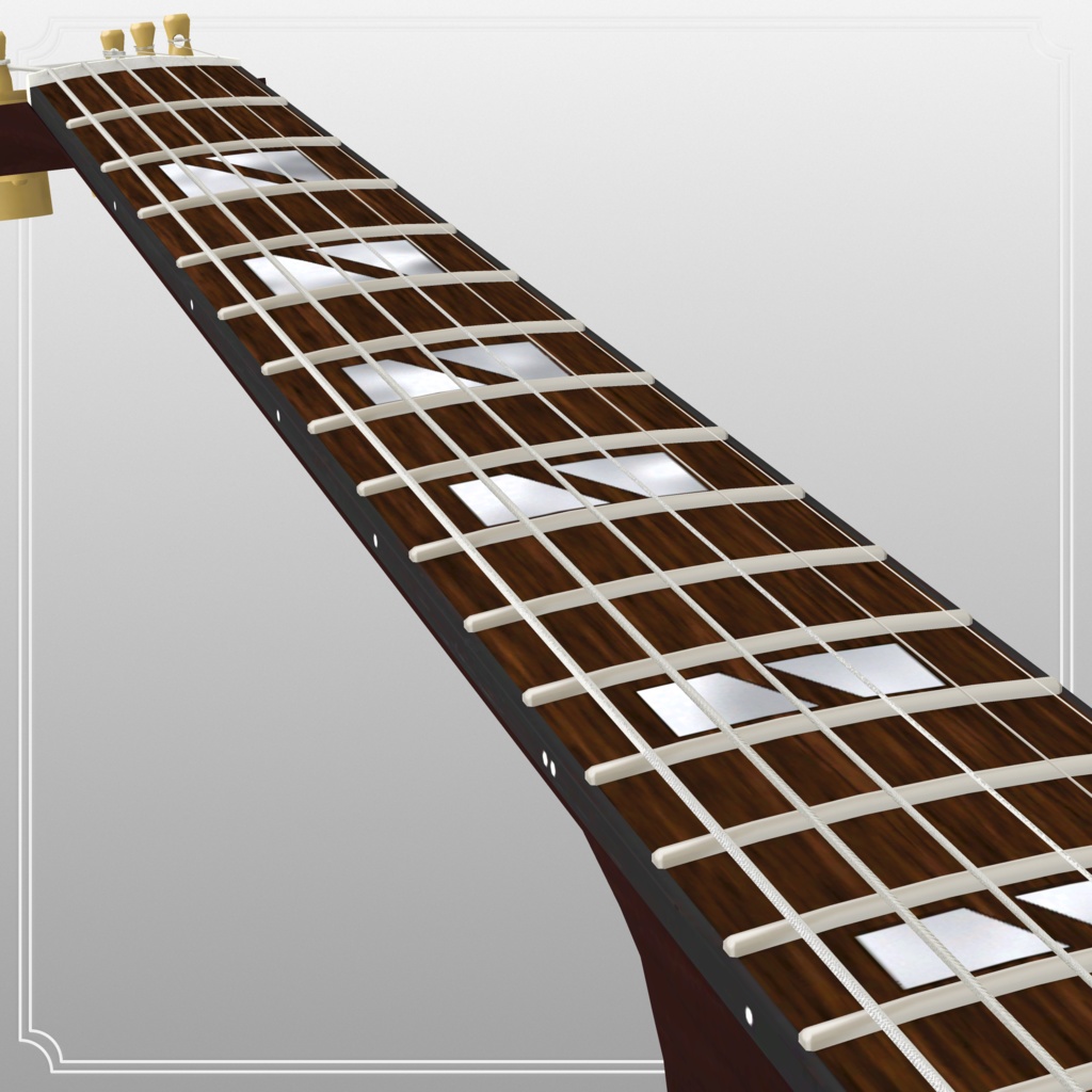 Romana ロマーナ archtop guitar 3Dmodel