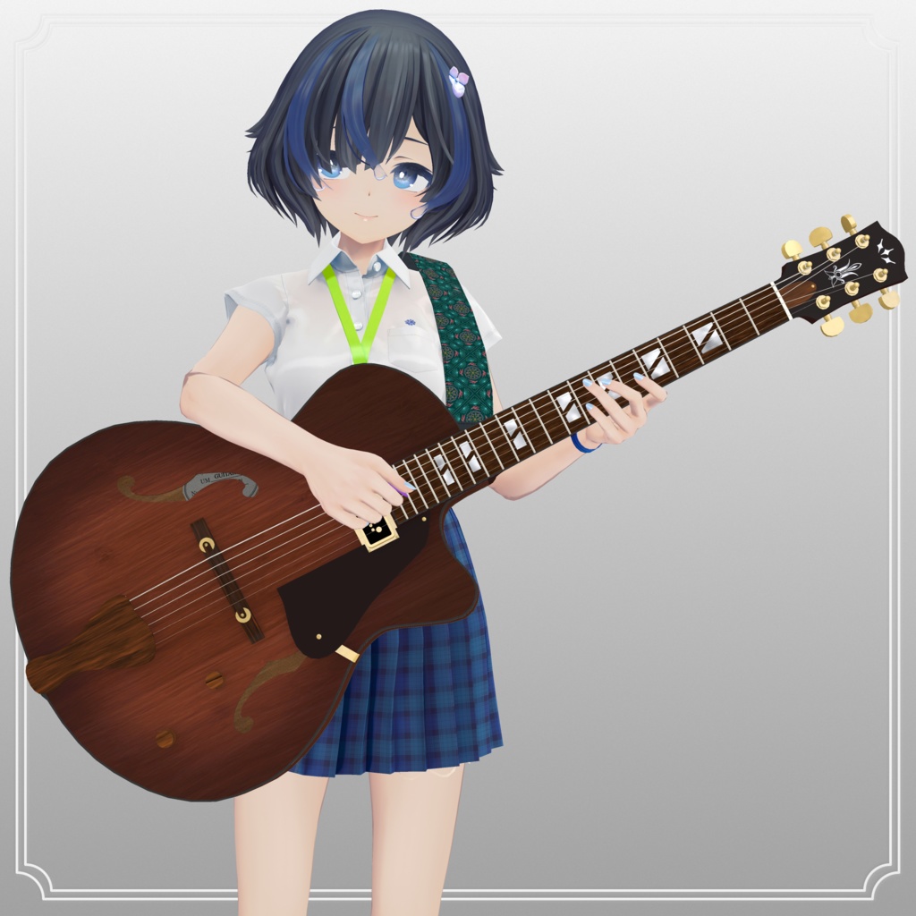 Romana ロマーナ archtop guitar 3Dmodel