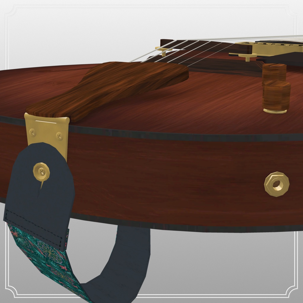 Romana ロマーナ archtop guitar 3Dmodel