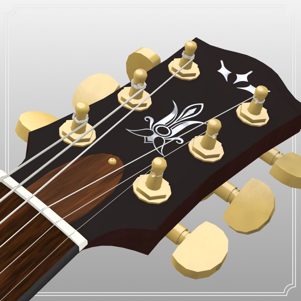 Romana ロマーナ archtop guitar 3Dmodel