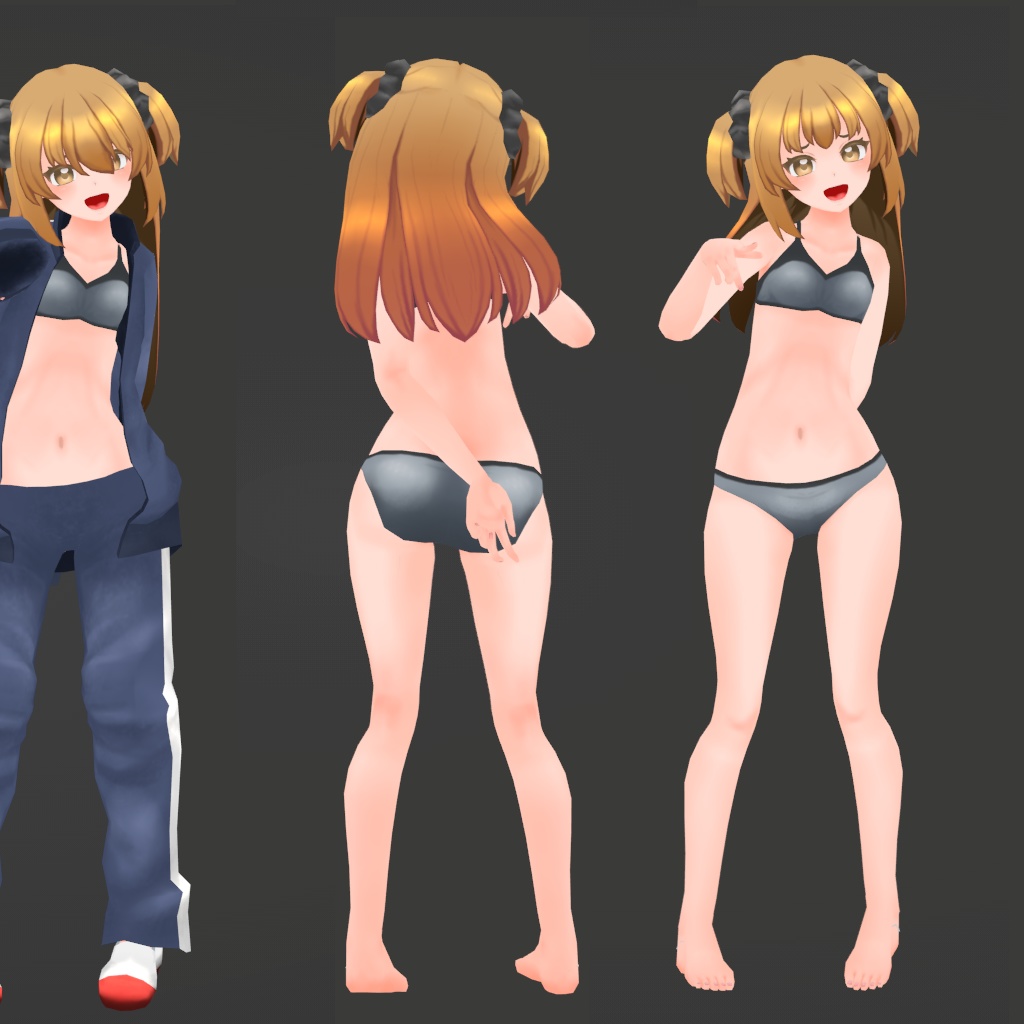 VRChat想定オリジナル3Dモデル『Midia(ミディア)Ver2』および『Chibi Midia(ちびミディア)Ver2』