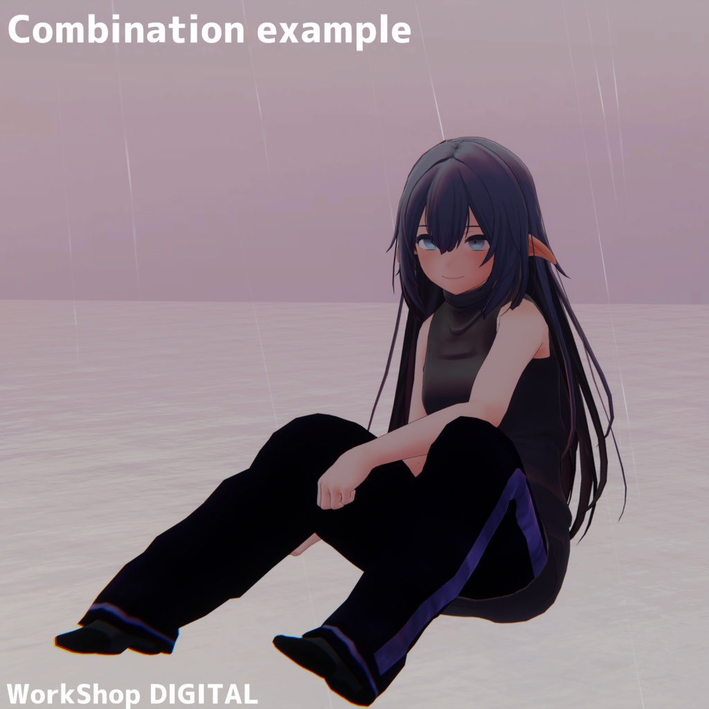 VRChat想定オリジナル3D衣装モデル『デジエルさんのジャージ』