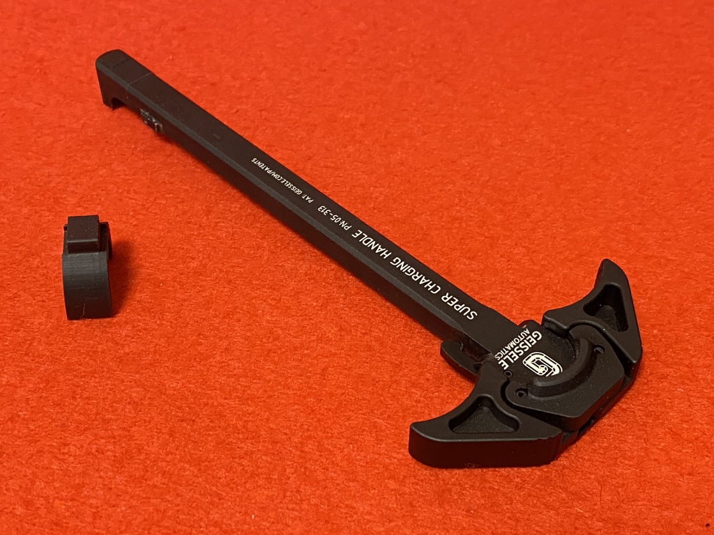 【限定1本】PTW用 GEISSELE SCHタイプ 可動式チャージングハンドル(BK)