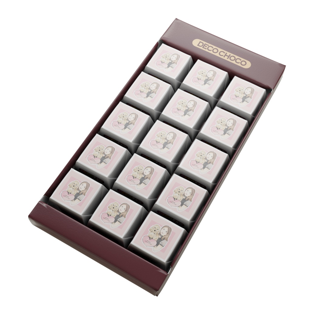 【サンプル】DECOチョコ(15個又は45個)