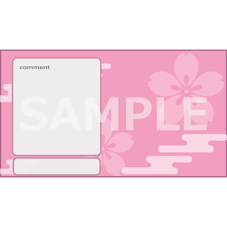 【配信画面】動く和風の配信画面