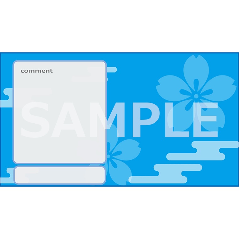 【配信画面】動く和風の配信画面