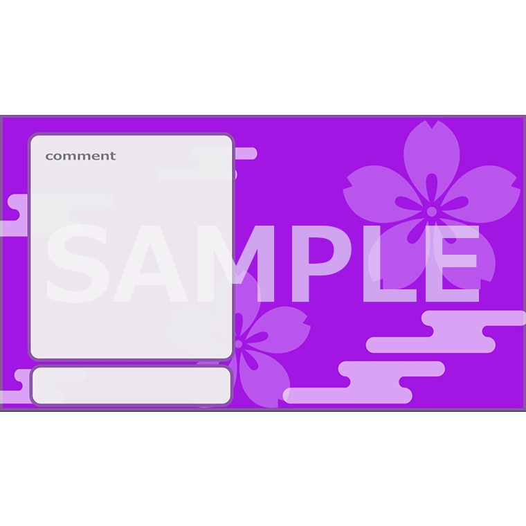 【配信画面】動く和風の配信画面