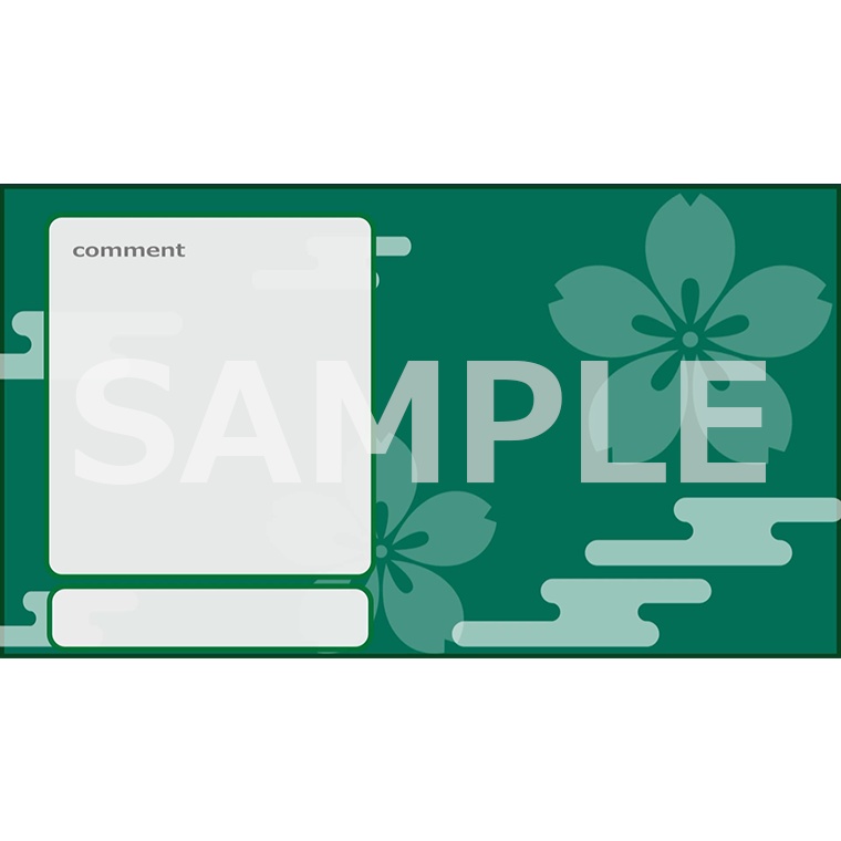 【配信画面】動く和風の配信画面