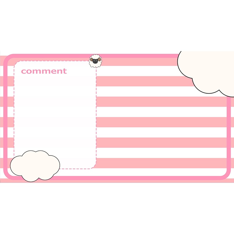 【配信画面】ひつじと雲の動く配信画面