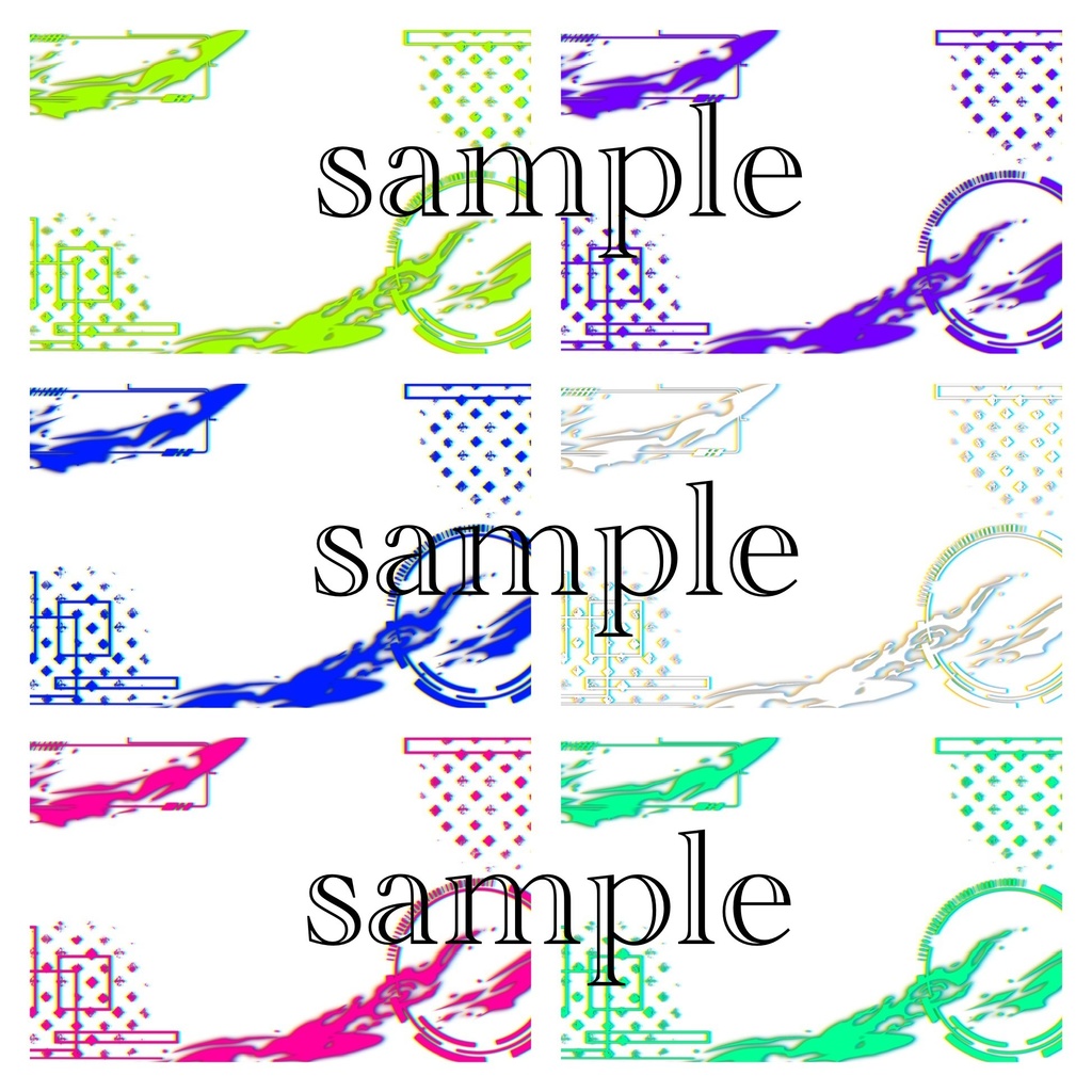 【YouTubeサムネ】VTuber向けサイバー風雑談配信