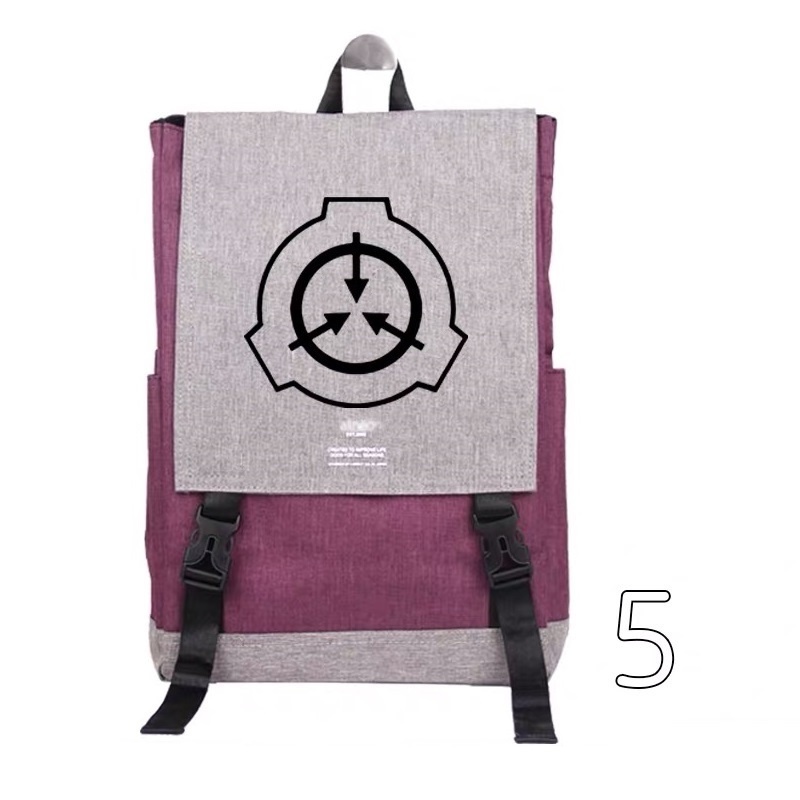 【SCPファンデーション】リュックサック 灰紫/赤青 2色