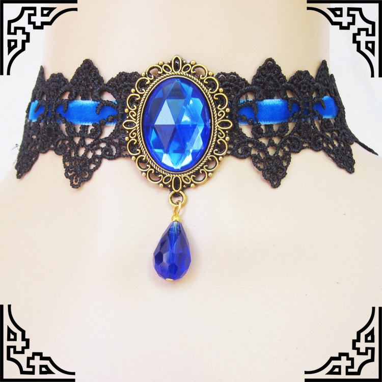 【レース】 7色デザイン ロリィタ コスプレ チョーカー