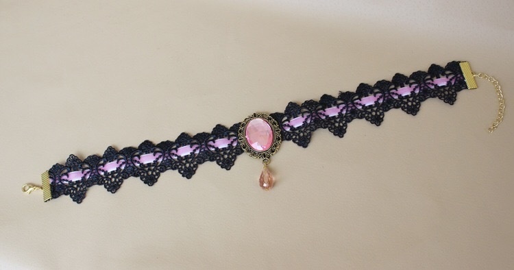 【レース】 7色デザイン ロリィタ コスプレ チョーカー